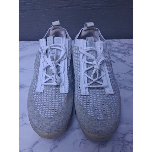 New Nike Air Vapormax 2021 FK Womens White/White-Pure Platinum Sz 10 DC4112-100 - Picture 6 of 8